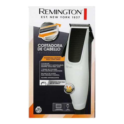 Cortadora De Cabello Remington Hc1096 Blanca Con 16 Piezas
