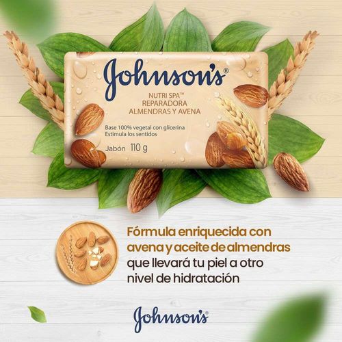 Jabón en barra Johnson's Avena y Almendras 6 X 110 g