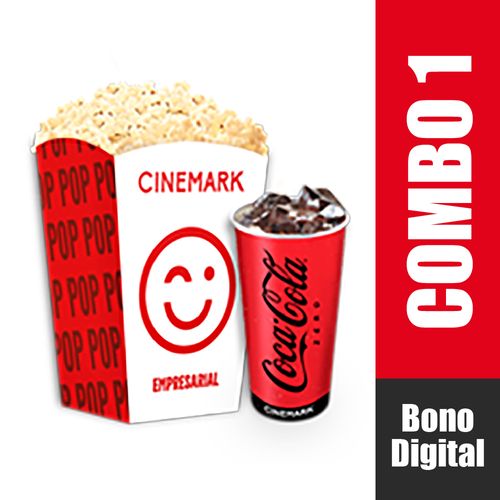 Combo 1 Cinemark Crispeta 100 g Y gaseosa 22 Onz