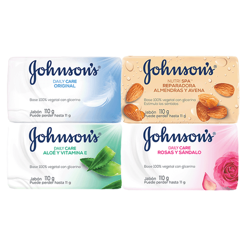 Jabón en barra Johnson's Surtido 12 X 110 g