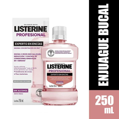 Enjuague Bucal Listerine Profesional Encías X 250 mL