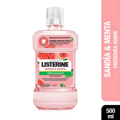Enjuague Bucal Listerine Sandía y Menta X 500 mL