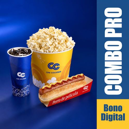 Combo 1 Cine Colombia Crispeta, Gaseosa y Perro